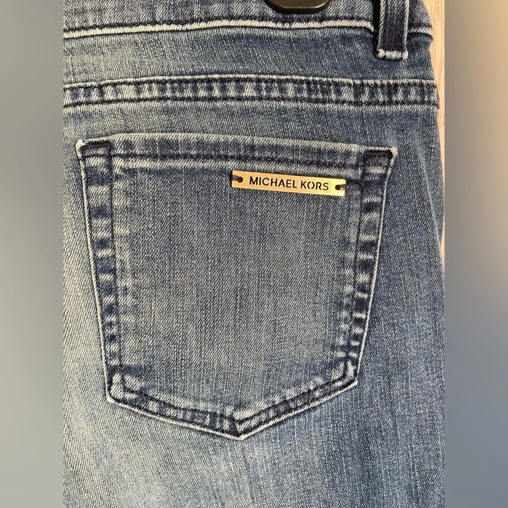 Michael Kors Stretch Slim Midrise Blue Jeans Sz 8